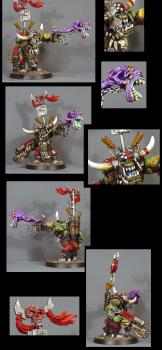 Ork Warboss w/sqig by blue moon miniatures by bluemoonminiatures