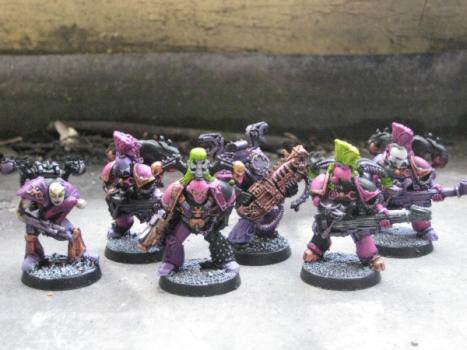 Slaanesh Emperors Children Noise Marines Squad by slaaneshchild