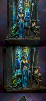 Morgana Le Fay, Dwarf & Dragon [Imrie/Risley Miniatures] by Ana