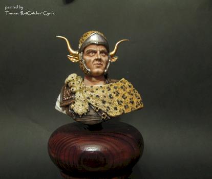 Seleukos I Nikator bust - painted by Tomasz 'RatCatcher' Cyrek by RatCatcher