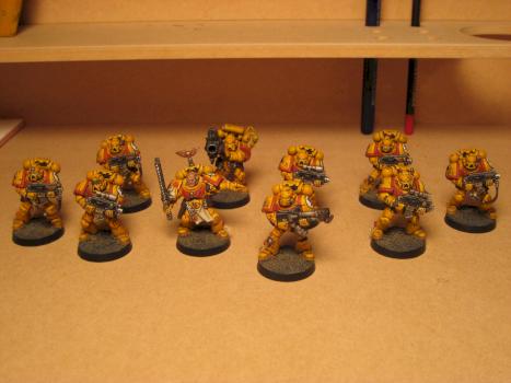 Imperial Fists Tactical squad 1 by pacmanman