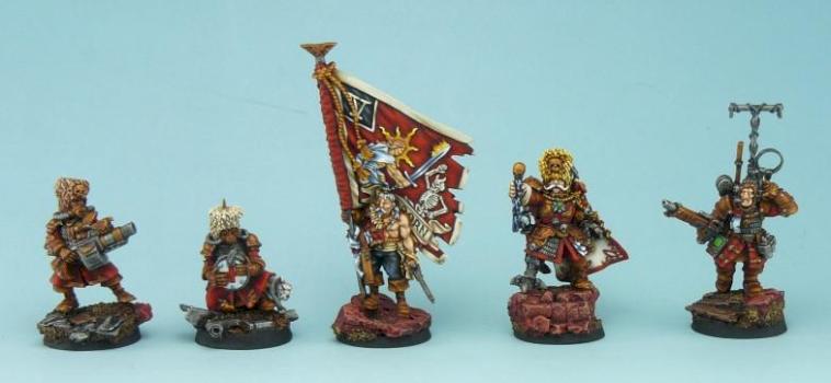 WH 40K IG Vostroyan Command Squad by Toffgd