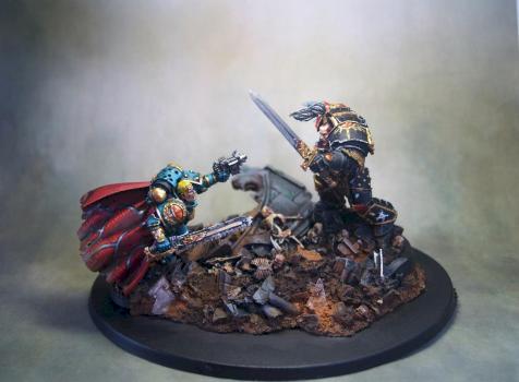 Abaddon and Loken by PowerhouseMiniatures