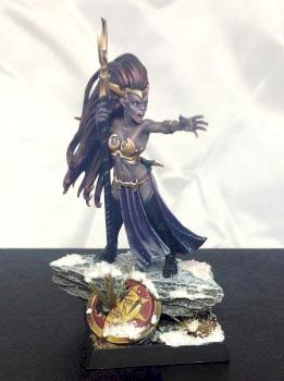 Dark Elf Sorceress by BluntBrush