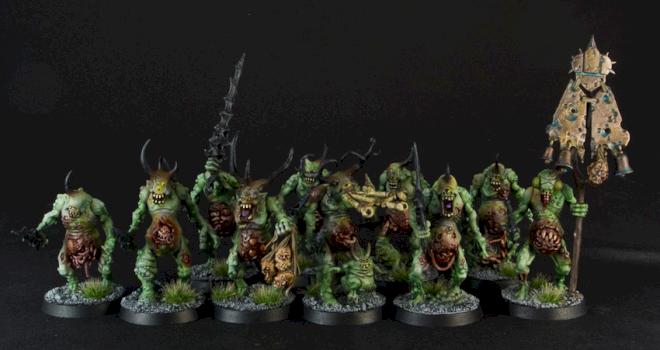 Chaos Daemons Plaguebearers by Jarrett