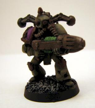 Plague Marine with Plasma Gun by bobsacks