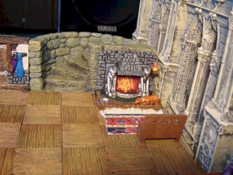 Grendle Miniatures Fireplace, Tavern Diorama by DjTherapy