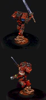 Blood Angel Captain on black by kommissar Manul