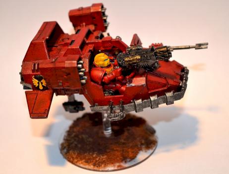 Blood Angels Land Speeder by Learchus