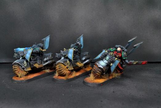 Space Marine Dark Angel Bike Squad by Diomedes