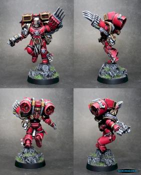 Blood Angel Assualt Captain by Kochaloch