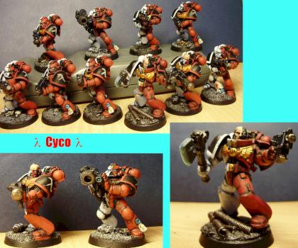 Space Marine tactical Squad No.1 by Cyco