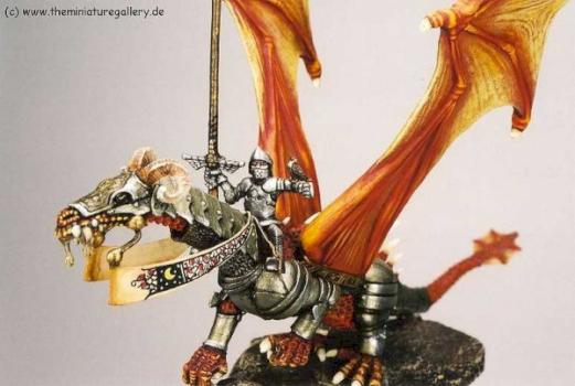 Ral Partha, Armoured Dragon - painted in 1992 with acrylics. by brushguy