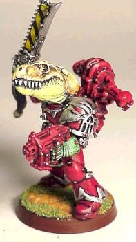 Dino-headed Chaos Marine by borg