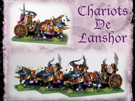 Warmaster (10mm) Slaanesh Chariots by legdba