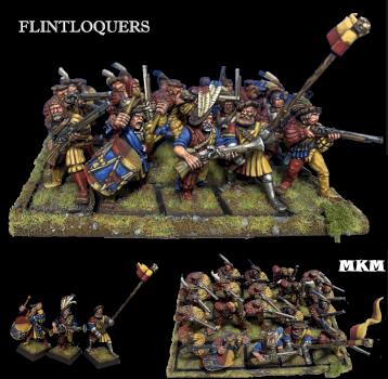 THE BOLD FLINTLOQUERS, 20 Empire Handgunners by mousekiller