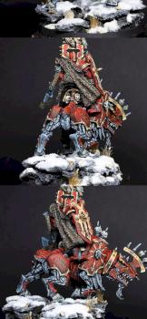 Khorne lord on Juggernaut by zwings