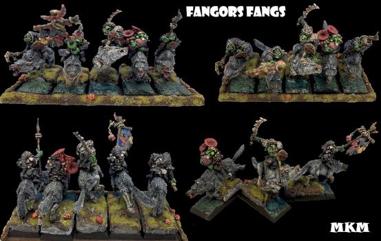 FANGOR'S FANGS - Goblin Wolf Riders by mousekiller