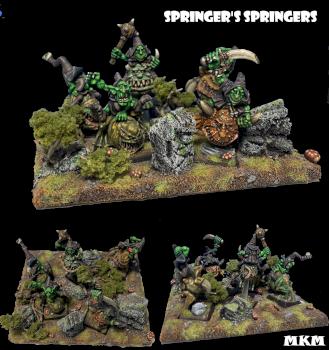 SPRINGER'S SPRINGERS - 5 GOBLINS SQUIG HOPPERS by mousekiller