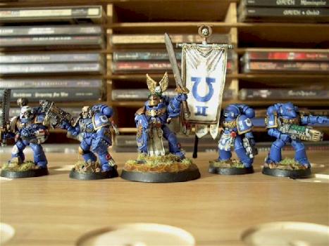 Ultramarines Command Squad by undeadair