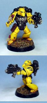 Marines Malevolent - test mini by Chaplain Desmodus