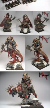 PROPAINTED NEW KHORNE ARMY IN WINTER THEME ABOUT 2500 PTS by goblin1980