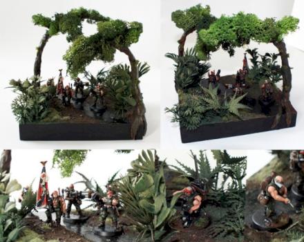 Catachan Command Squad Jungle Diorama by Komrad