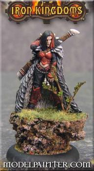 Iron Kingdoms Lanyssa Ryssyll, Nyss Sorceress by ModelPainter