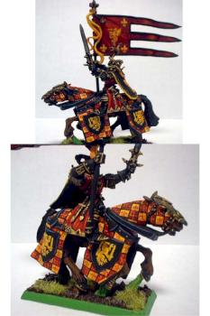 Bretonnian Battle Standard Bearer by highpaladn