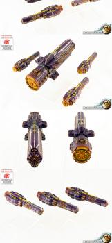 Firestorm Armada Sorylian Broadsword Dreadnought and Kestros Destroyer by Tzardauker