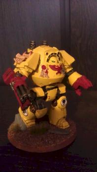 Imperial Fists Contemptor Dreadnought by Mr.Flibble