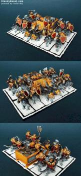 Manti Dwarf Great Husky Cavalry with Sleys by BloodyBeast.com