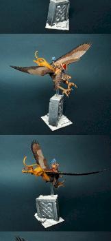 Mantic Dwarf Griffon Rider with Thunderhammer by BloodyBeast.com