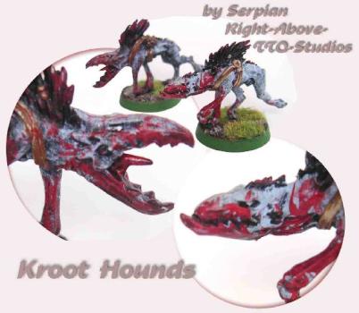 Kroot Hounds by Serpian