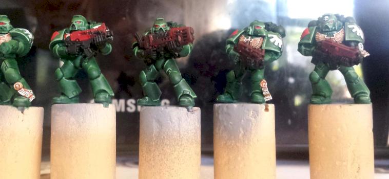 Dark Angels Tactical Marines WIP by richrockster