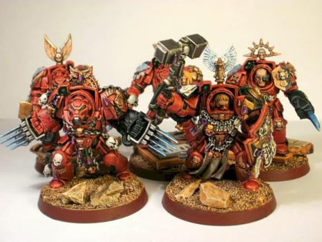 Blood Angels Assault Terminators by Sotirios