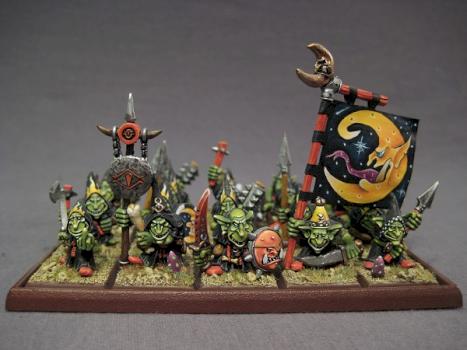 Night goblin regiment by tommelom2