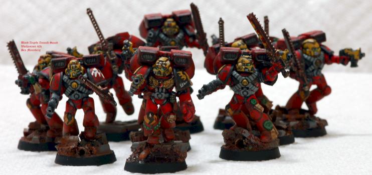 Blood Angels Assault Squad 1/2 by Prometheum5