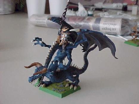 Dark Elf Lord On Dragon by Optimates