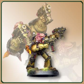 Traitor Marine - Close combat, 2 Boltpistols akimbo by krax