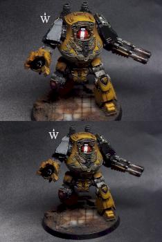 Imperial Fists Contemptor by WarmasterPainting