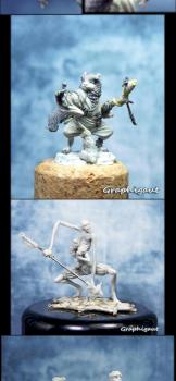 Bushido's stuffs (9 sculptures) by Graphigaut