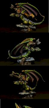 Orc Boss on Wyvern by Michael_Nashvili