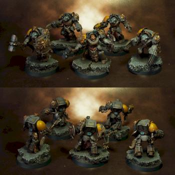 Space Wolves - Wolf Guard Terminators by highelf