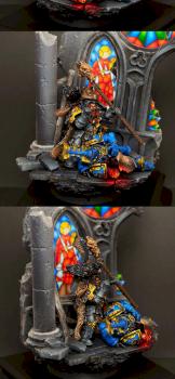 Njal Stormcaller vs. Thousand Sons diorama- Details by Flameon