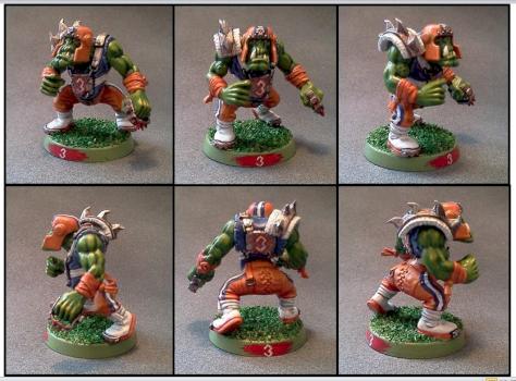 Blood Bowl Orc Blitzer Bittersand Swamp Gators by Lou Rollins