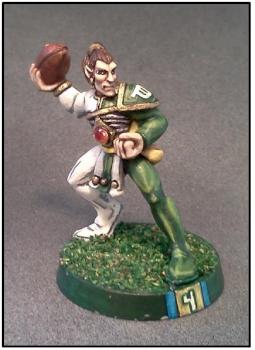 Wood Elf Thrower Blood Bowl by Lou Rollins