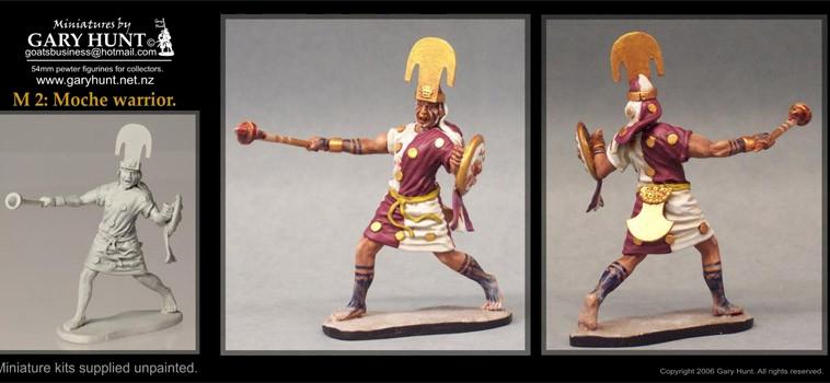 Moche warrior (Peru pre-Inca) by Gary Hunt Miniatures