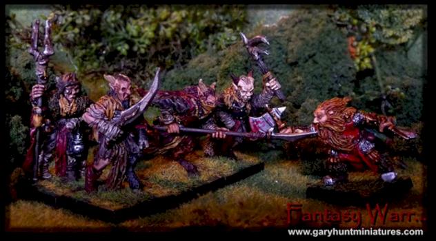 Clovis Satyr v's Dwarf. by Gary Hunt Miniatures