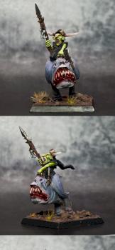 NIGHT GOBLIN WARBOSS ON GREAT CAVE SQUIG by jason